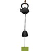 Heiyemon Japanese Wind Chime Nambu Iron Temple Bell Black Color