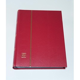Lighthouse Hardcover Stamp Album Stockbook With 64 Black Pages, Red, LS4/32