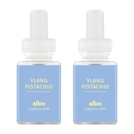 Pura and Allos - Fragrance Refill for Smart Home Air Diffusers - Aromatherapy Scents for Home - up to 120-Hours of Premium Fragrance per Vial - 2 Pack - Ylang Pistachio (Calm)