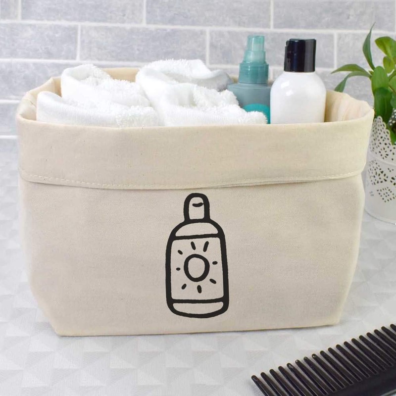 Large 'Sun Cream Bottle' Canvas Organiser/Storage Bag (OR00006521)