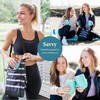 Savvy Outdoors Insulated Wine Tote Bag with Stemless Glasses &