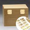 Mgoodoo Pack of 10 Mini Hinges Gold Stainless Steel Small