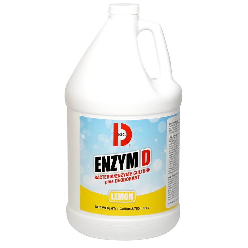 Big D Industries 1500 Enzym D Digester Liquid Deodorant, Lemon,