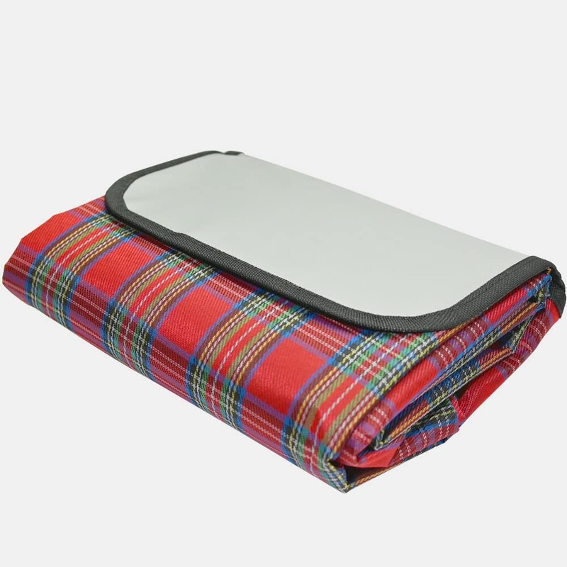 Armo Extra Large Tartan Picnic Blanket With Carrying Handle Waterproof