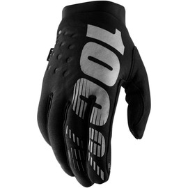 100% Erwachsene Brisker Handschuhe, Schwarz Grau, S