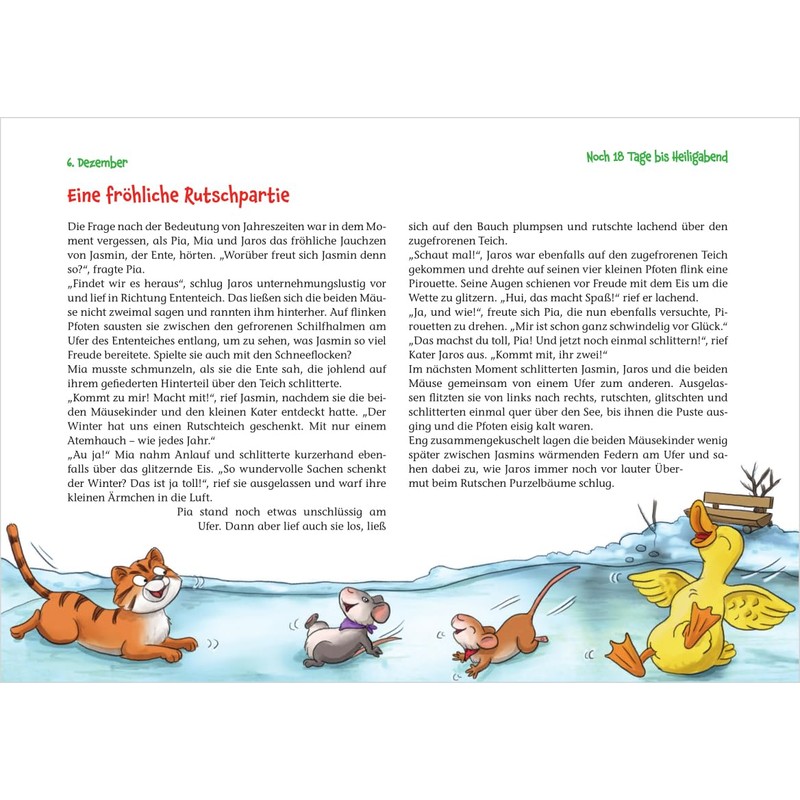 Ein Weihnachtsfest für Mia und Pia: Ein Adventskalender zum Vorlesen
