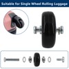 AcbbMNS 4 Pcs Luggage Suitcase Replacement Wheels 50mm x 18mm,