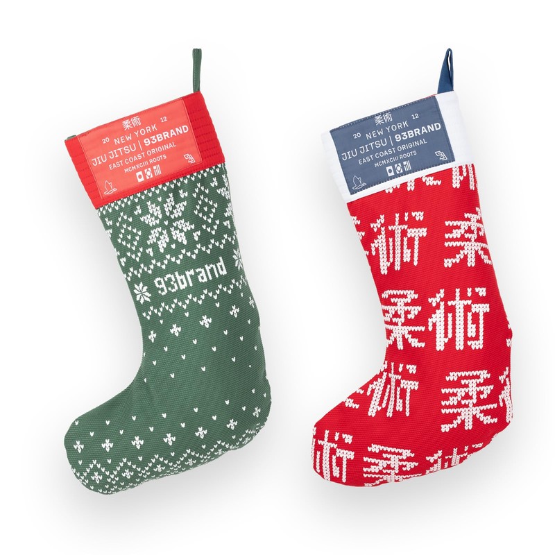 93Brand Pearl Weave Christmas Stockings (Green)