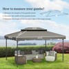 Outsunny 13' x 10' Gazebo Replacement Canopy, Gazebo Top Cover