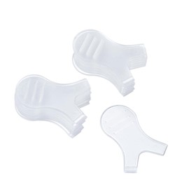 ANNAFRIS Eyelash Extension Y Shape Brush 20pcs Eyelashes Silicone Mini Y-shaped Comb for Lashes Extension Cleaning Lash Tools (Transparent)