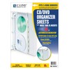 C-Line Deluxe CD Ring Binder Storage Pages with Index Tabs,