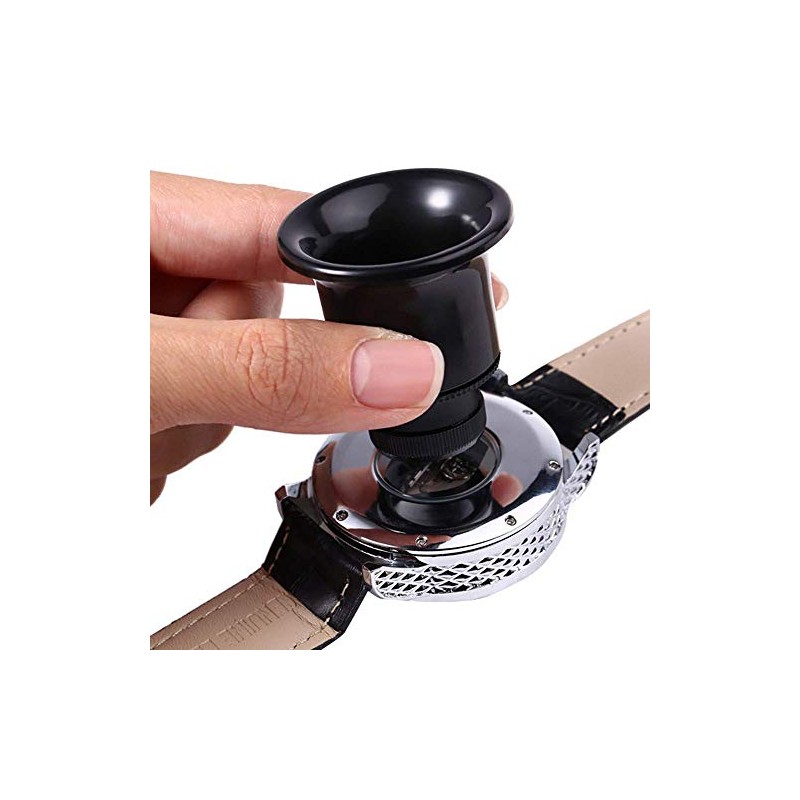 10X 15X 20X Black Jewelers Loupe Magnifier Magnifying Eye Loop