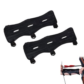 TRADERPLUS Archery Arm Guard Leather Archery Bracer Forearm Protector Adjustable Bow Armguard Hunting Arrow Bow