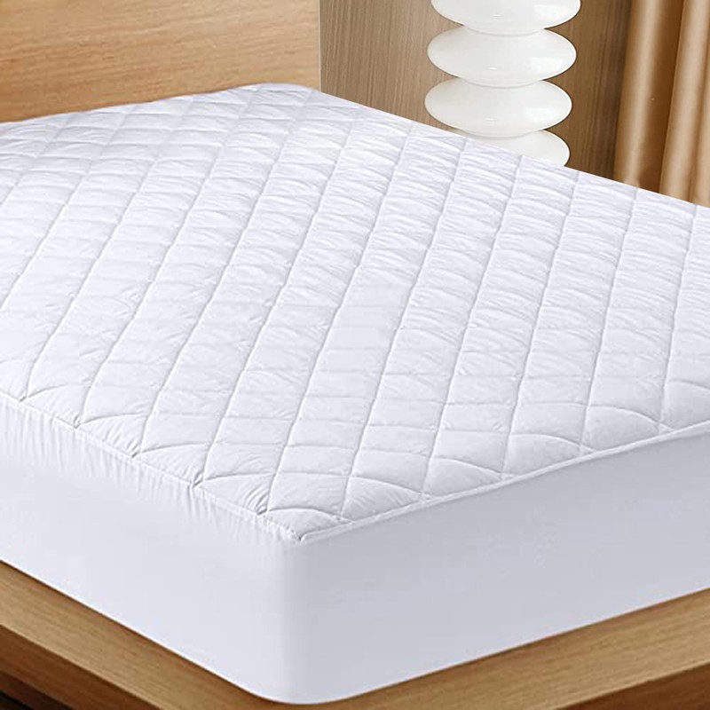 H22 Quilted Mattress Protector Extra Deep Hypoallergenic Super Soft Fitted