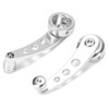 Car Window Handle Winder Riser, Silver 3in CNC Aleación de