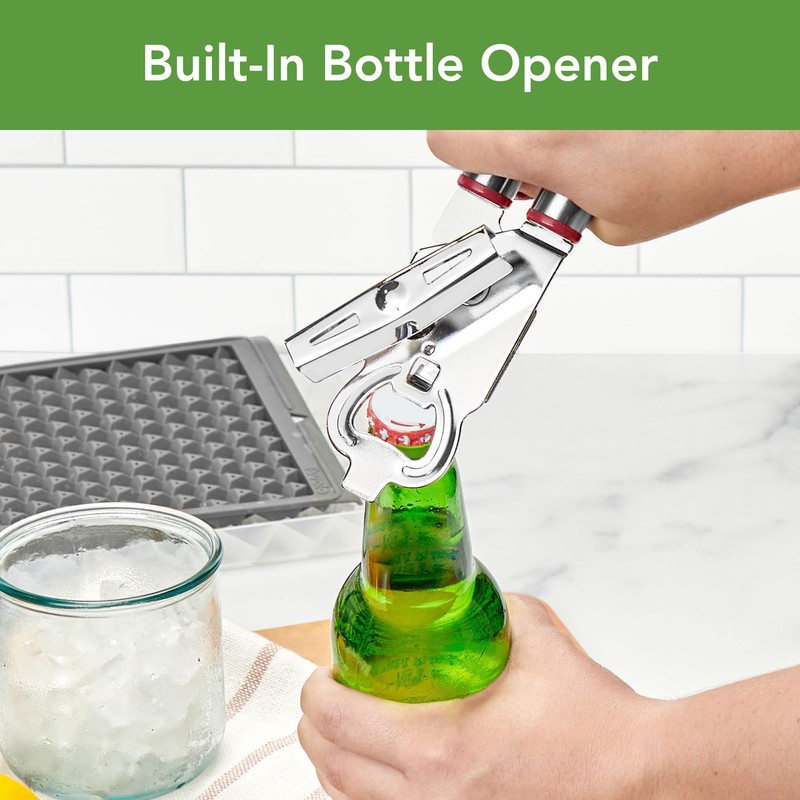 Tovolo Can Opener Manual Heavy Duty 2 in 1 Stainless