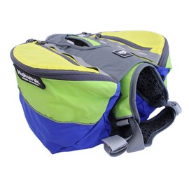 Alpha Pak | Adventurer Dog Pack with EZ Fit™ Harness | Water-Resistant and Durable | 2 Pieces | Large-Rainforest