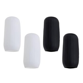 Mini Skater Soft Silicone Travel Bottle Cover for Leak Proofing,Reusable Elastic Sleeve Fit Standard Toiletry Container Stretching Bottle Lid Cap for Luggage Bag Suitcase Prevent (4, Black & White)