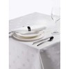 Tablecloth Ivy Leaf White - 100% Egyptian Cotton 45"x45" (115x115cm)