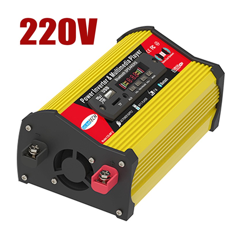 300W Sine Waves Power Inverter 12V to 110V/220V Converter with