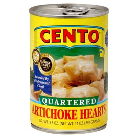 Cento Quartered Artichoke Hearts, 14 Ounce Cans (Pack of 12)