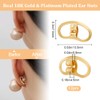 Beebeecraft 1 Box 12Pcs Earring Backs for Droopy Ear 18K