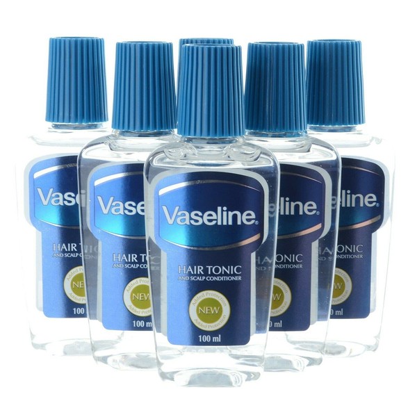 Vaseline Hair Tonic & Scalp Conditioner 600ml 21.1oz (6 Bottles of 100ml)