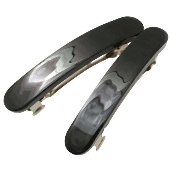 B464 Barrettes 2P Black