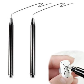 Nail pen,Nail Art Graffiti Pen,Waterproof Drawing Painting Liner Brush, DIY Flower Abstract Lines Details,Nail Art Beauty Tool (2pcs)