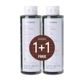 KORRES Cystine + Glycoproteins Anti Hair-Loss Shampoo For Women 2 x 250ml Value Set (Worth £30)