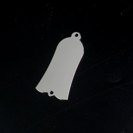 General Bell Style Electric Guitar Truss Rod Cover, 2-Screw All metal,Chrome