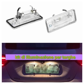 License Plate Lamp, Pair of License Plate Light 8E0807430A 8E0807430B Fit for A3 A4 A5 A6 C6 A8 D3 Q7 RS4