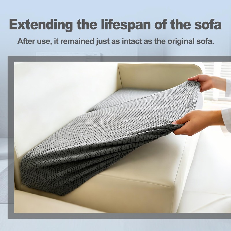hanvate 2 Piece RV Couch Covers for Sofa Bed，RV Jackknife