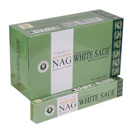 Vijayshree Golden Nag Californian White Sage Agarbathi Incense Sticks 15g Single Packet