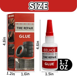 Tire Repair Glue, Rubber Cement Tire Repair, RC Tire Glue, Used for Side Bonding or Tire Leakage, DIY Crafts (1.7Oz)