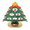 Wooden Christmas Tree Desktop Ornament Shatterproof Safe Eco Friendly Wooden