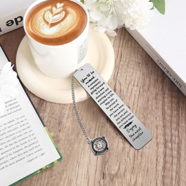 URSKYTOUS Retirement Gifts for Women Men Retirement Bookmark You Will Be Missed Compass Metal Bookmark Teacher Friends Coworker Leaving Gifts Farewell Going Away Goodbye Gift for Graduation New Job