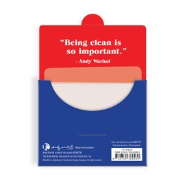 Galison Andy Warhol Brillo Soap Sheets, 1 Package (30 Unscented Sheets) – Convenient Biodegradable Hand Soap Sheets for On-the-Go – Features Iconic Pop Art Design – Pack Measures 2.65” x 3.25” x 0.2”