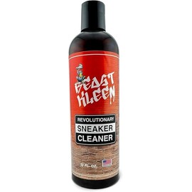 Beast Kleen Sneaker Cleaner – USA Made, Quick & Easy Shoe Cleaning for Leather, Rubber, Vinyl, and Mesh – Ideal for White Sneakers & Soles – Leather Cleaner & Shoe Cleaner - Residue-Free, (12 oz)