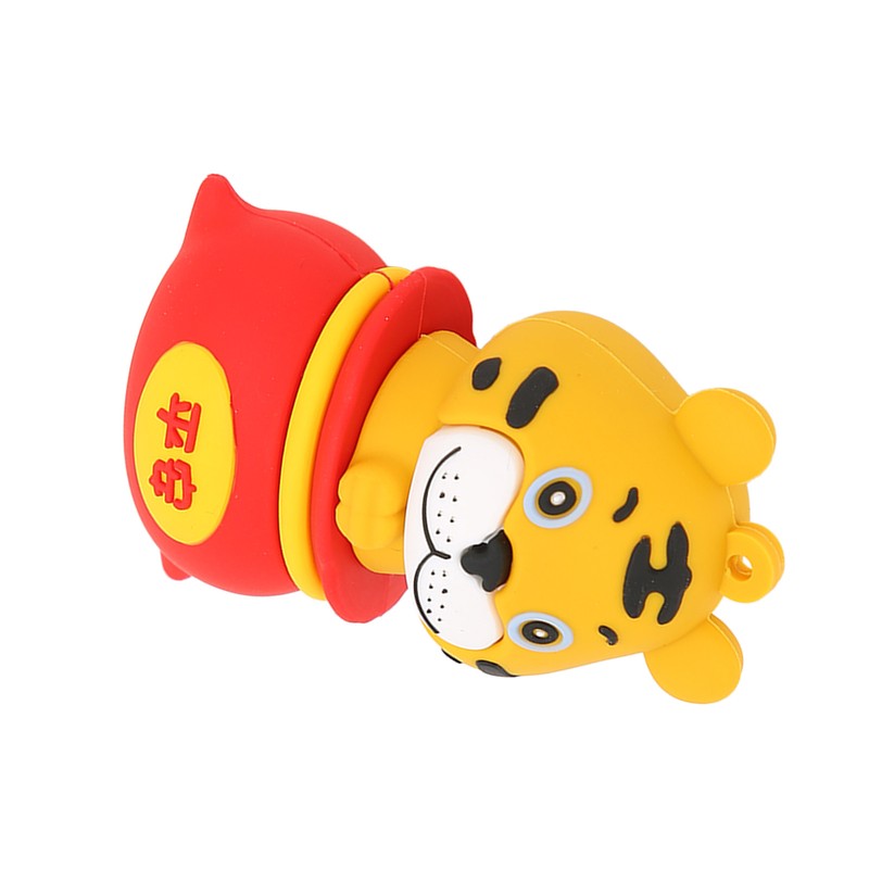 USB Flash Drive Cartoon Tiger Style USB2.0 Hot Swap Plug