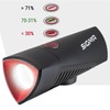 SIGMA SPORT Unisex – Erwachsene Led-helmlampe-2022044905 LED-Helmlampe, Schwarz, Einheitsgröße