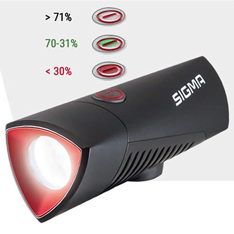 SIGMA SPORT Unisex – Erwachsene Led-helmlampe-2022044905 LED-Helmlampe, Schwarz, Einheitsgröße