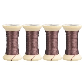 MINGGUXIUYI 100% Mulberry Hand Dyed Silk Embroidery Thread, Embroidery Floss, 4 Spools Each 24 Yards (23-5)