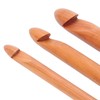 Bamboo Crochet Hook Handcrafted Knitting Needles Yarn Craft 20cm/7.9in Large