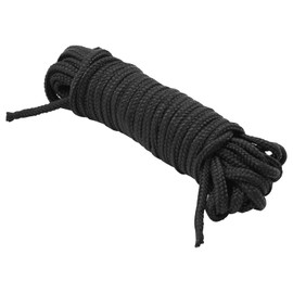 WedDecor 3 mm Wide Nylon Braided Cord for Aluminium Blind Shade, Horticulture Plants and Crafts, Gear Making, Repair Shades, 5 Metres Long, Black - Black, 5 Metres