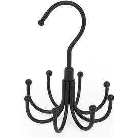 Belt Hanger, Space Saving Belt Organizer for Closet, Max 24 Storage Capacity, Rotating Belt Rack Closet Organizers and Storage for Hanging Belt, Ties, Black - Color: Black, Size: 2 Pack