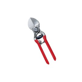 AUSONIA - 31110 Professional Double Cut Forged Pruning Shear 21 CM Made in Forged and Tempered Carbon Steel, Rubber Coated Handles, Safe Lock roll, Cement Bolt. Ideal for Fruit Trees