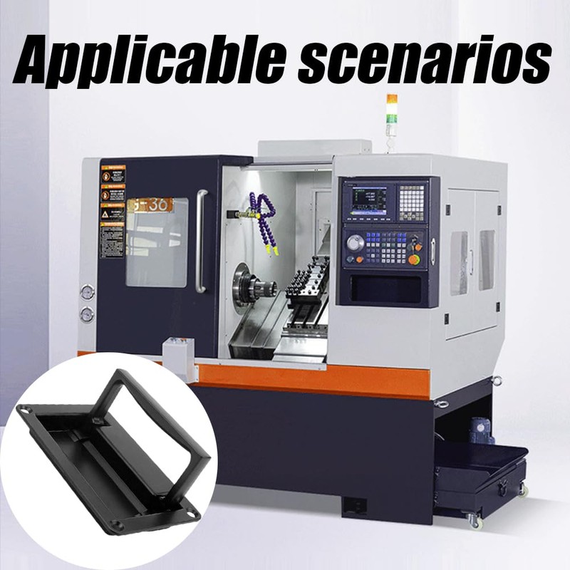 Quweiz Recessed Pull Handles, Black Flush Lift Recessed Door Handle