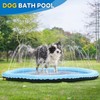 CHAWONER CHAWONER Dog Pool Splash Pad, 100cm/39in Anti-Slip Dog Sprinkle