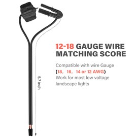 Low Voltage Cable Connector (4 PCS) Fast Lock Twist 12-18 Gauge Wire Connectors for Outdoor Landscape Lighting Spotlights Floodlight Pathway Lights